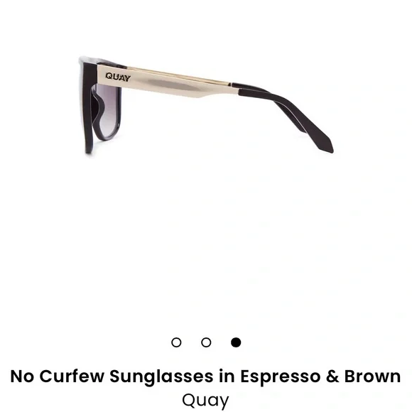 New, Quay Women's No Curfew Oversized Shield Sunglasses (espresso/brown) $85